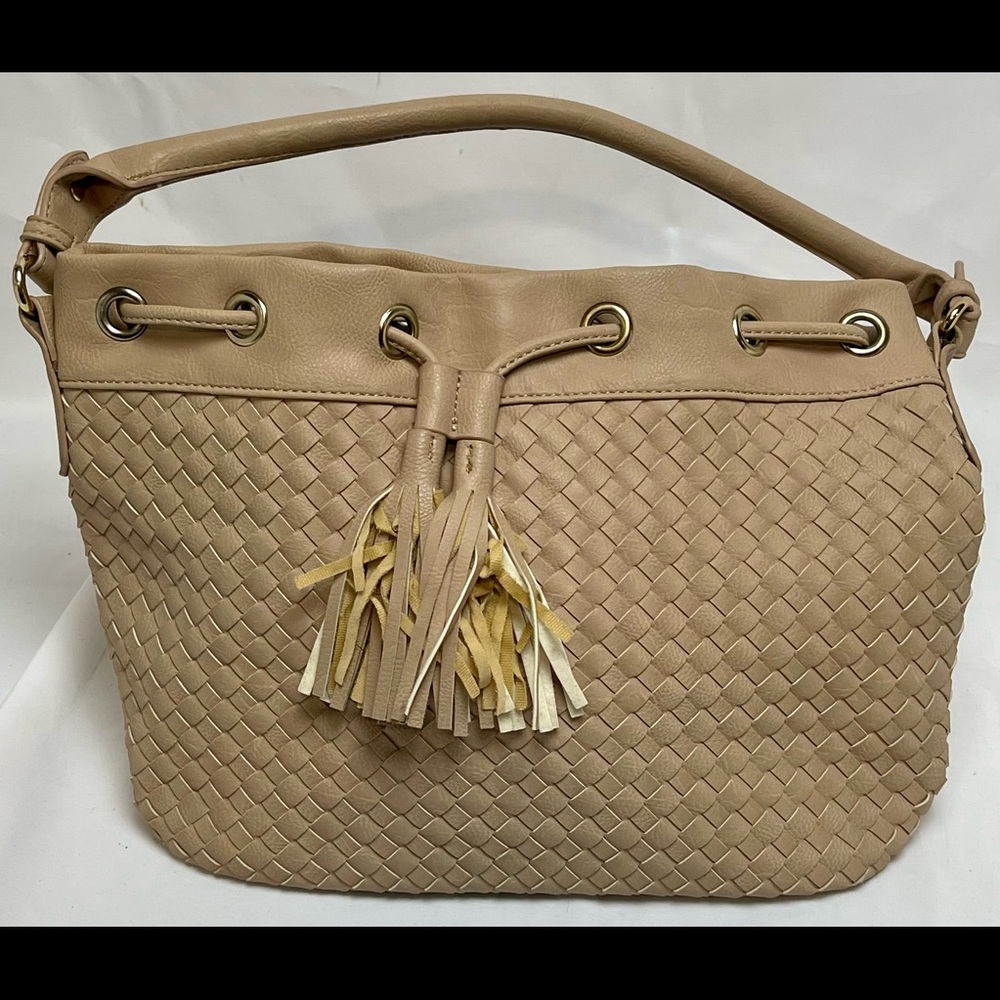 Tan Faux Leather NOATD Handbag